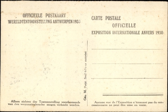 Postcard Anvers Antwerp, Exposition, World Exhibition, Weltausstellung 1930, Main entrance, Entrance