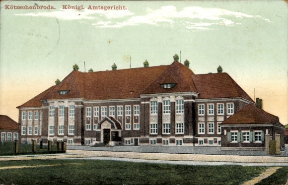 Ak Kötzschenbroda Radebeul Sachsen, Königliches Amtsgericht