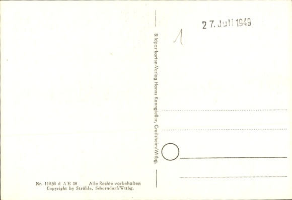 Postcard Schwaigern in Württemberg, aerial photograph
