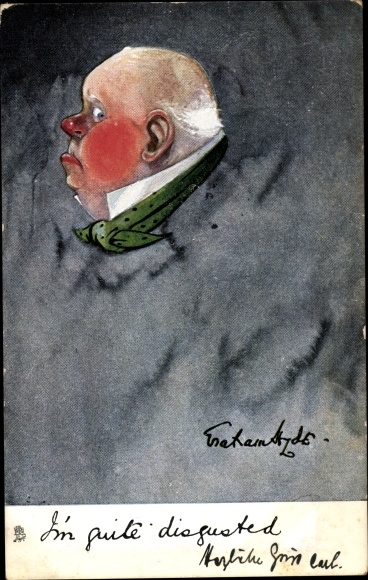 Artist Postcard I'm pretty disgusted, Cature