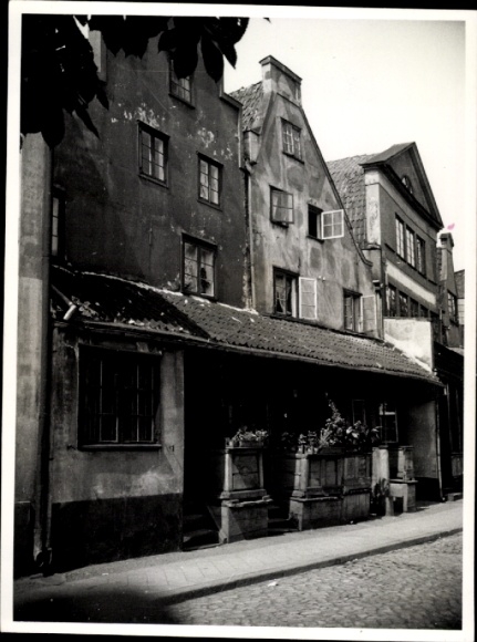 Photo Gdańsk Danzig, street scene, 1932