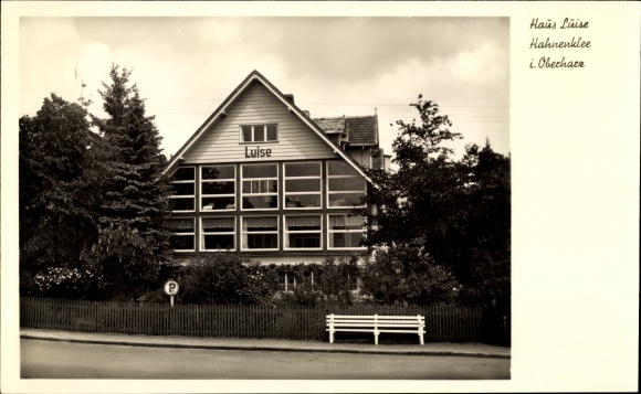 Postcard Hahnenklee Bockswiese Goslar, Haus Luise, Krusestraße 97