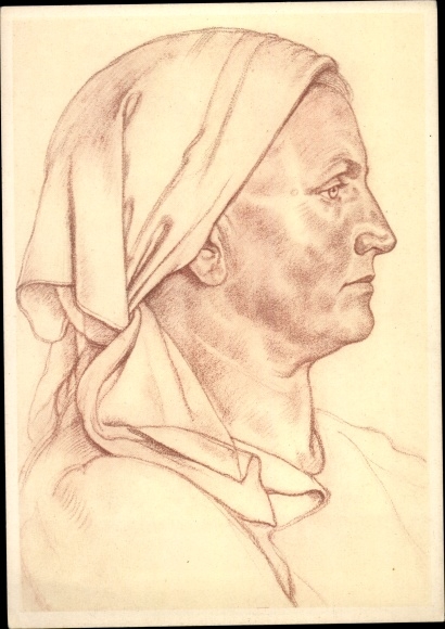 Artist PC Willrich, Wolfgang, forester&#39;s wife from Buchenland, Romania, German blood nobility, VDA