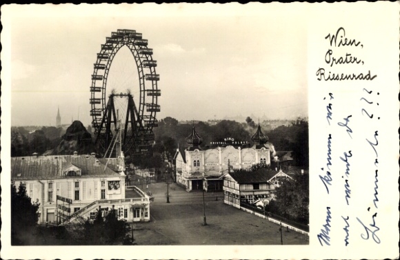Ak Wien 2 Leopoldstadt, Prater, Riesenrad