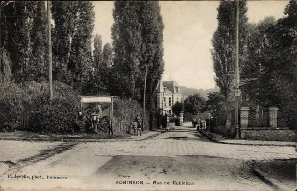 Postcard Robinson Hauts de Seine, Rue de Robinson