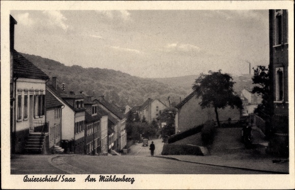 Postcard Quierschied in Saarland, Mühlenberg