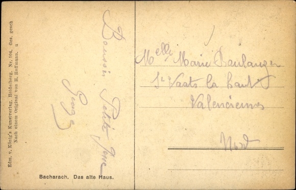 Artist PC Hoffmann, H., Bacharach am Rhein, The old house