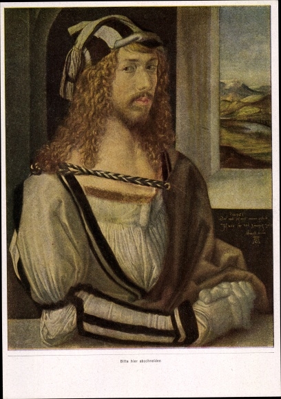 Collective picture Renaissance painting Group 42 Picture 43 Albrecht Dürer, Self-Portrait 1498