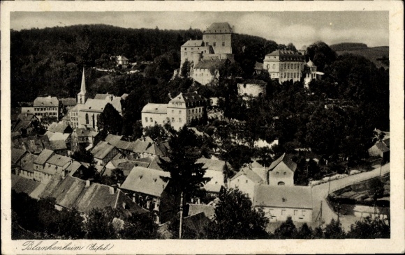 KP Blankenheim an der Ahr, całkowity widok na miasto w Eifel