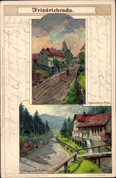 Artysta lito Stagura, Albert, Friedrichroda Las Turyński, Schauenburgsmühle