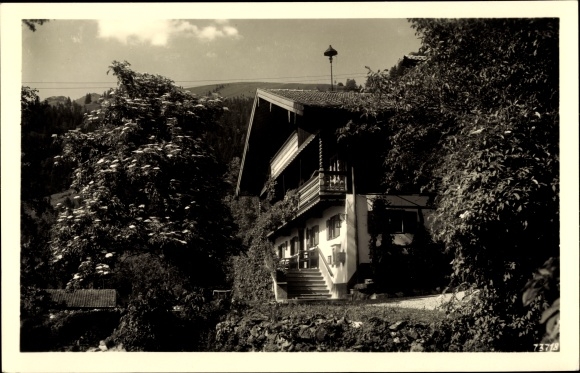 Postcard Bayrischzell in the Mangfall Mountains in Upper Bavaria, Sanatorium Tannerhof, Alte Tann