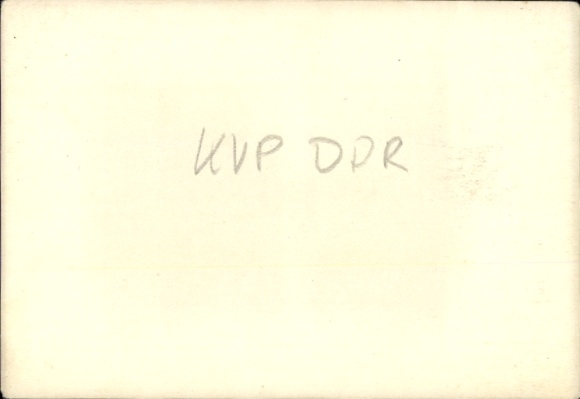 Photo KVP of the GDR, Kasernierte Volkspolizei, two young men in uniform, cigarettes