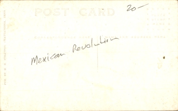 Photo Postcard Mexico, revolution, hanged men, execution