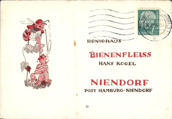 Ak Hamburg Eimsbüttel Niendorf, Hans Kogels Honighaus Bienenfleiss