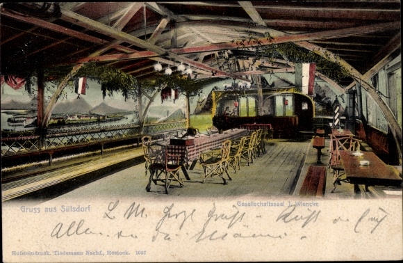 PC Sülsdorf Selmsdorf in Mecklenburg, society hall, interior view