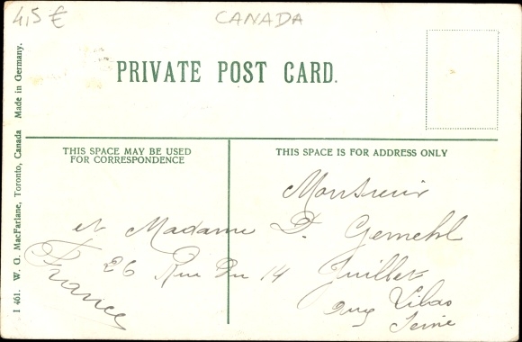 Postcard Montreal Québec Kanada, Place Viger C. P. R. Hotel and Station