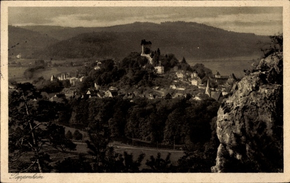 Pappenheim w dolinie Altmühl, środkowa Frankonia, Panorama