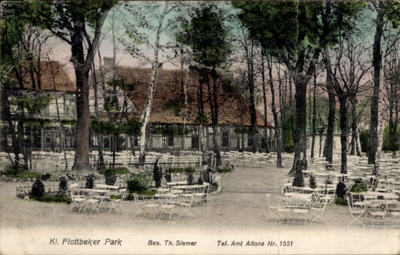 Postcard Hamburg Altona Klein Flottbek, Kl. Flottbeker Park