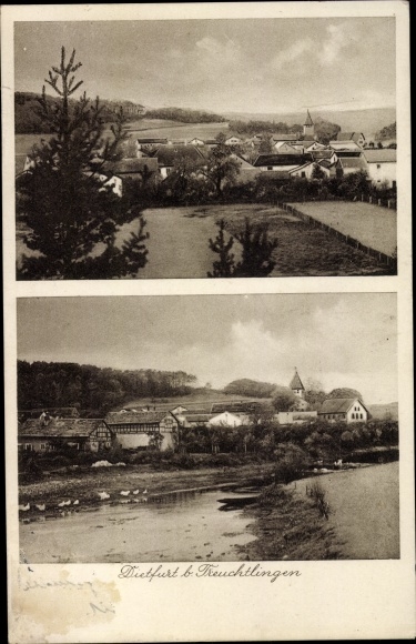 Ak Dietfurt Treuchtlingen in Mittelfranken, Panorama, Altmühl