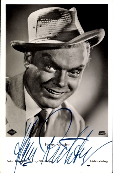 Ak Schauspieler Hans Richter, Portrait, Film  Cuba Cabana, Autogramm