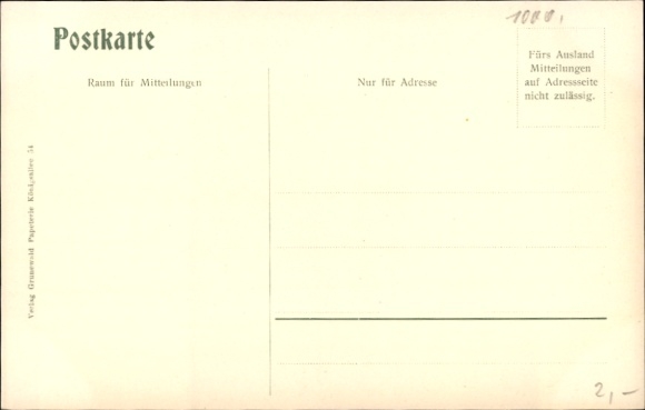 Postcard Berlin Wilmersdorf Grunewald, Restaurant Hundekehle, impressive architecture, parkland...
