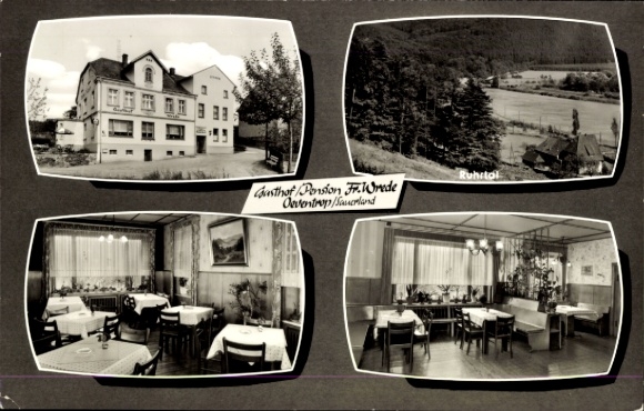 Ak Oeventrop Arnsberg, Gasthof Pension Fr. Wrede
