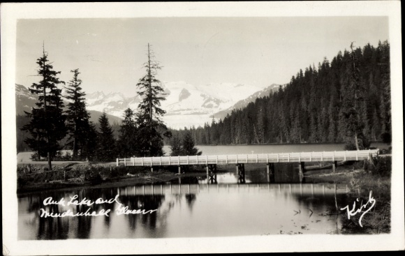Ak Juneau Alaska VS, Auke Lake en Mendenhall Galcier