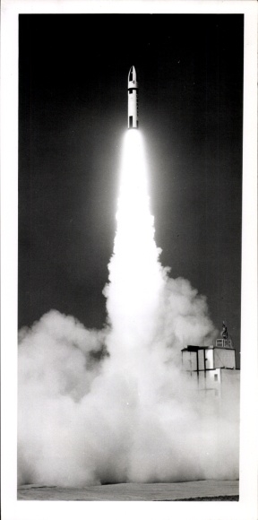 foto Cape Canaveral Florida USA, Polaris A3X-raket, lancering 1962