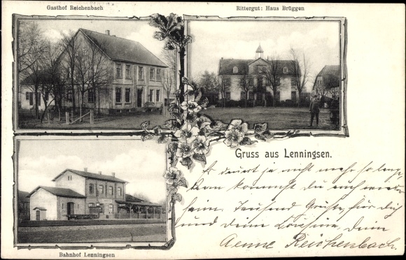 PC Lenningsen Bönen in Westphalia, Reichenbach inn, manor house Brüggen, train station