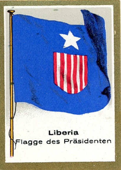 Sammelbild Fahnenbilder Fahnen außereurop. Länder Nr. 282, Liberia  Flagge des Präsidenten