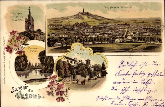 Chromo-Litho Vesoul Haute Saône, Chapel of Notre Dame de la Notte, general view