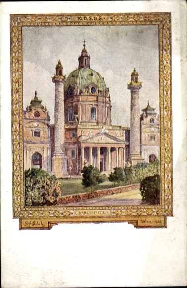 Artist PC Vienna 4 Wieden, 10th German Singers&#39; Association Festival 1928, Karlskirche