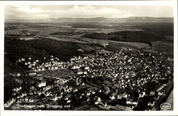 Postcard Plochingen am Neckar, aerial photograph