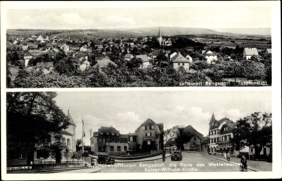 PC Rengsdorf in Rhineland-Palatinate, Kaiser Wilhelm Straße, total view