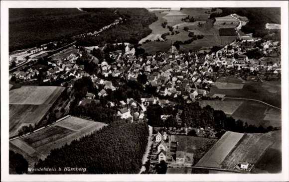Ak Wendelstein in Mittelfranken, Fliegeraufnahme