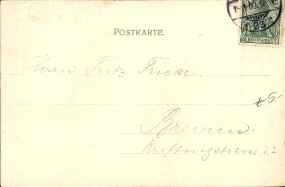 Postcard Hamburg Mitte Neustadt, Jungfernstieg, city scene, Alster,