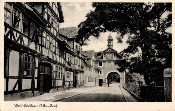 KP Bad Sooden Allendorf an der Werra Hesse, widok na bramę, zajazd
