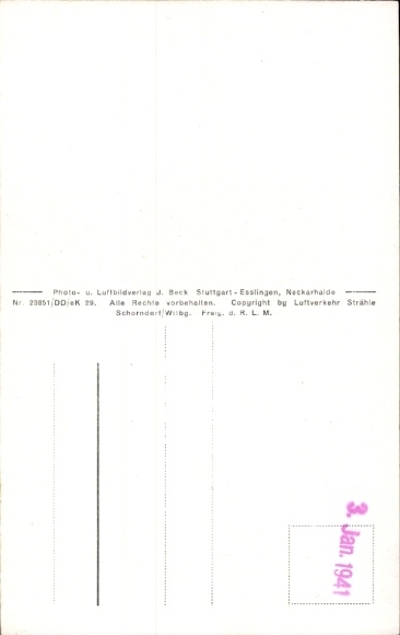 Postcard Ranoldsberg Buchbach in Upper Bavaria, aerial photograph