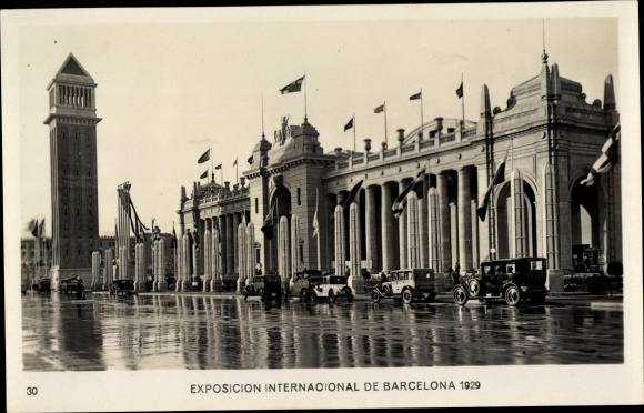 Postcard International Exhibition of Barcelona 1929, Palace of Communications