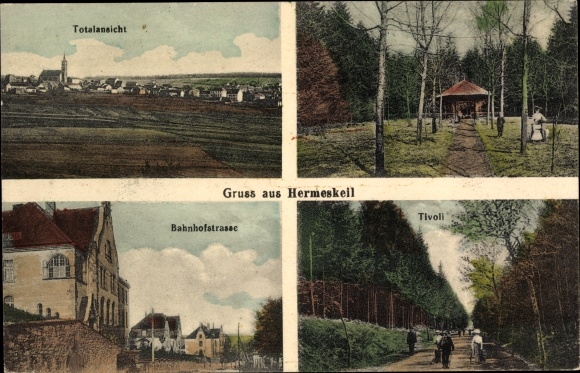 PC Hermeskeil in Rhineland-Palatinate, Tivoli, Bahnhofstrasse, total view