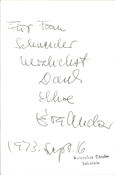 Photo PC opera singer Eva Andor, portrait, autograph