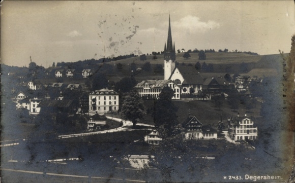 Foto Ak Degersheim Heidenheim in Mittelfranken, Gesamtansicht