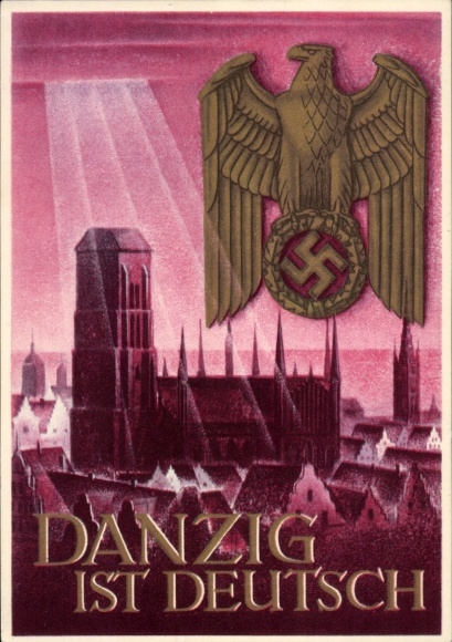 Postal stationery artist Postcard Klein, Gottfried, Danzig is German, WHW
