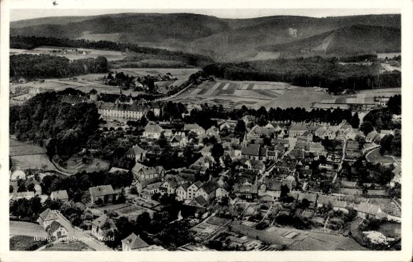 Postcard Bad Iburg in Lower Saxony, aerial photograph, panorama