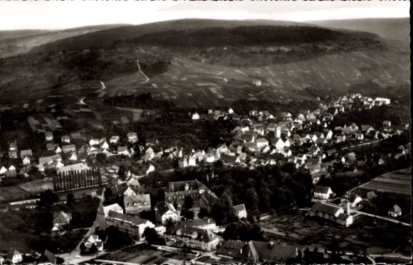 Postcard Stetten Kernen im Remstal Württemberg, aerial photograph