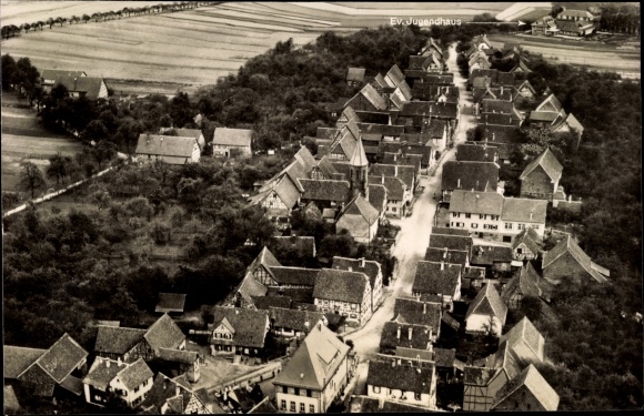 PC Schmie Maulbronn in the Enzkreis, Ev. Youth house, aerial photo
