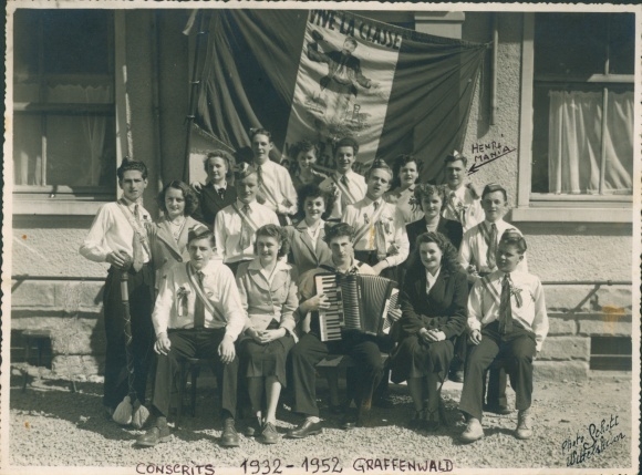 Studentika photo Graffenwald Wittelsheim Alsace Haut Rhin, Vive la Classe 1932