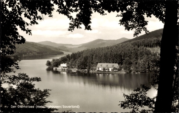 Postcard Helminghausen Marsberg in the Sauerland, Diemelsee