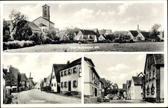 PC Oberdachstetten Mittelfranken, total view of the village, main street