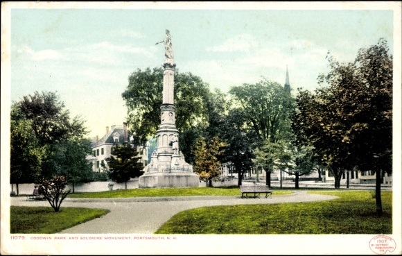 Ak Portsmouth New Hampshire USA, Goodwin Park, Soldiers Memorial